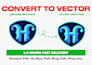 redraw bitmap to vector or convert image to vector